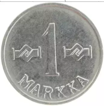 Монета марка Финляндии 1961 года Медно-никель
