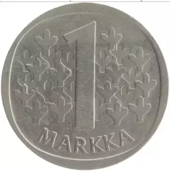 Монета марка Финляндии 1970 года Медно-никель