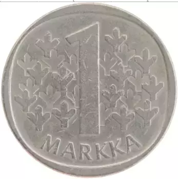 Монета марка Финляндии 1971 года Медно-никель