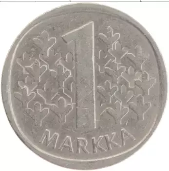 Монета марка Финляндии 1971 года Медно-никель