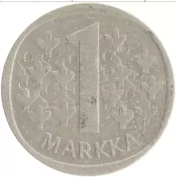 Монета марка Финляндии 1971 года Медно-никель