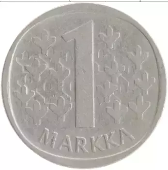 Монета марка Финляндии 1972 года Медно-никель