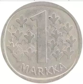 Монета марка Финляндии 1973 года Медно-никель