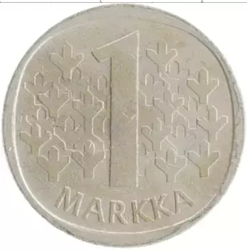 Монета марка Финляндии 1973 года Медно-никель