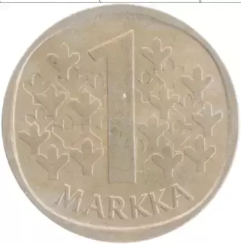 Монета марка Финляндии 1978 года Медно-никель