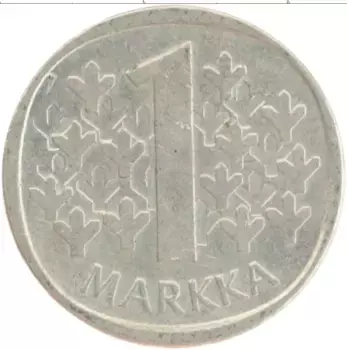 Монета марка Финляндии 1980 года Медно-никель