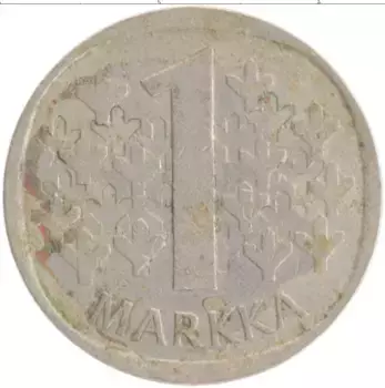 Монета марка Финляндии 1980 года Медно-никель
