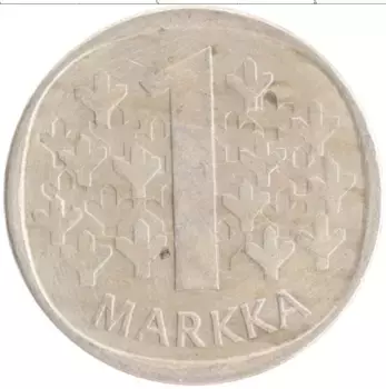 Монета марка Финляндии 1981 года Медно-никель