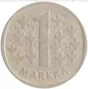 Монета марка Финляндии 1981 года Медно-никель