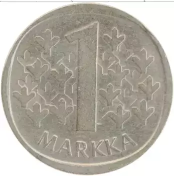 Монета марка Финляндии 1982 года Медно-никель