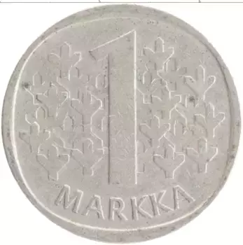 Монета марка Финляндии 1985 года Медно-никель