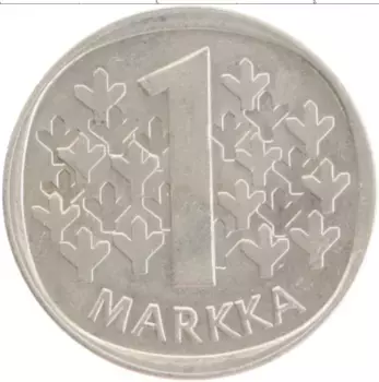 Монета марка Финляндии 1990 года Медно-никель