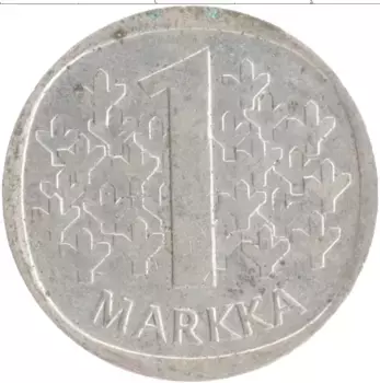 Монета марка Финляндии 1990 года Медно-никель