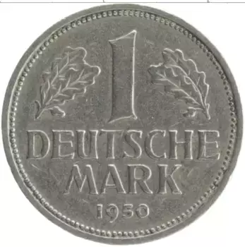 Монета марка ФРГ 1950 года Медно-никель J