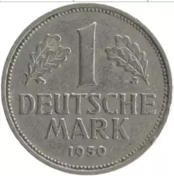 Монета марка ФРГ 1950 года Медно-никель J