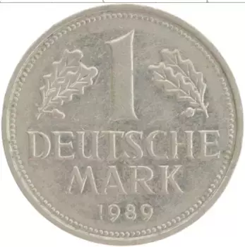 Монета марка ФРГ 1989 года Медно-никель J