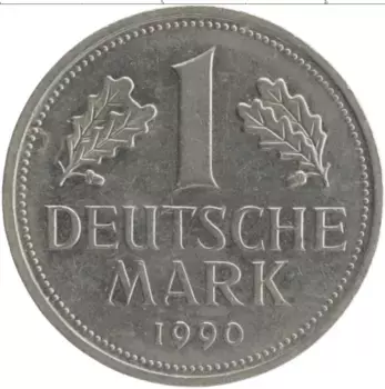 Монета марка ФРГ 1990 года Медно-никель A