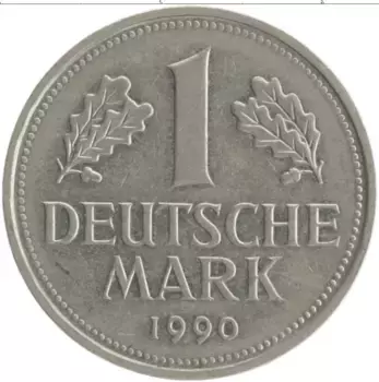 Монета марка ФРГ 1990 года Медно-никель D
