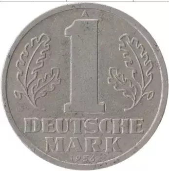Монета марка ГДР 1956 года Алюминий А