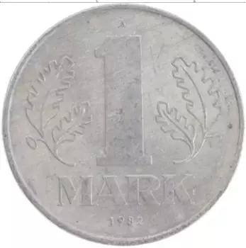 Монета марка ГДР 1977 года Алюминий А