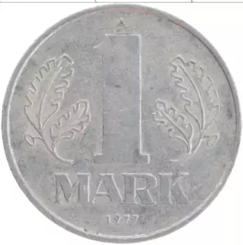 Монета марка ГДР 1977 года Алюминий А