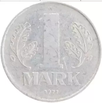 Монета марка ГДР 1977 года Алюминий А