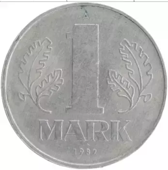 Монета марка ГДР 1982 года Алюминий А