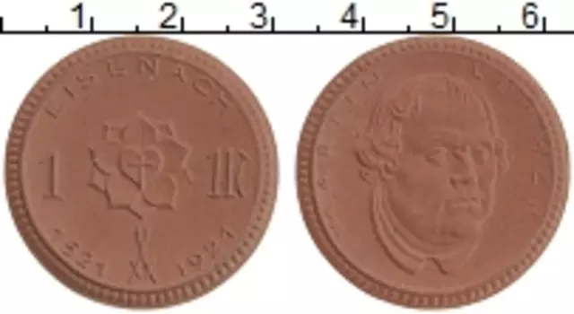 Монета марка Германия : Нотгельды 1921 года Фарфор Айзенах