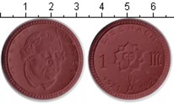 Монета марка Саксонии 1921 года Керамика Эйзенах