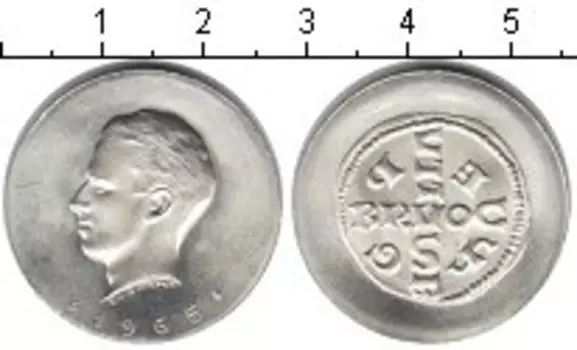 Монета Монетовидный жетон Бельгии 1993 года Серебро