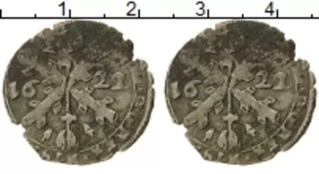 Монета Номинал 1622 года Серебро