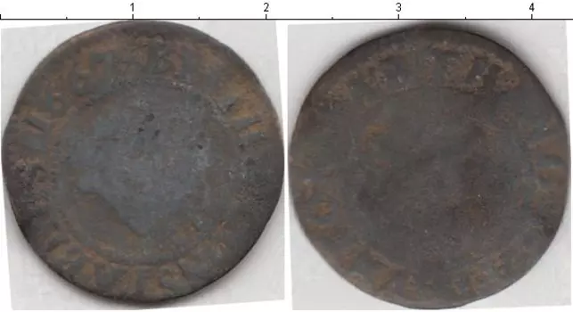 Монета номинал? Германии 1667 года Медь
