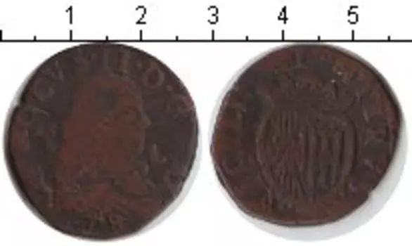 Монета номинал? Сицилии 1678 года SICILY