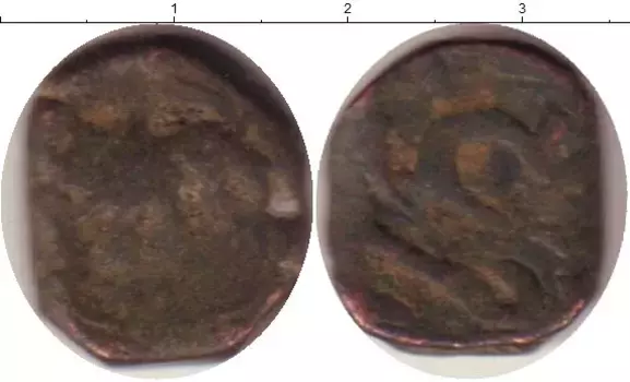 Монета пайс Хайдарабада Медь 1250-1285