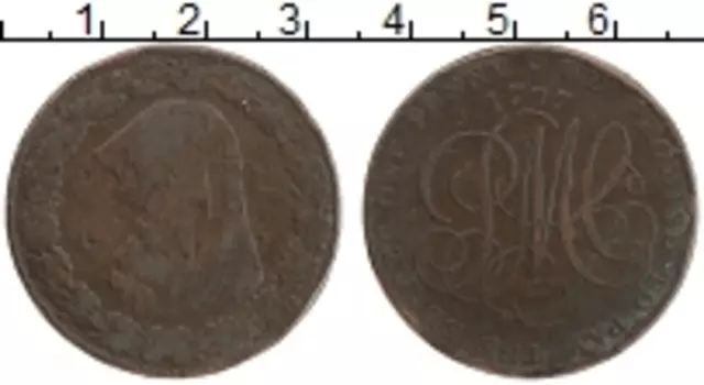 Монета пенни Англии 1787 года Медь Токен