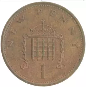 Монета пенни Англии 1979 года Бронза