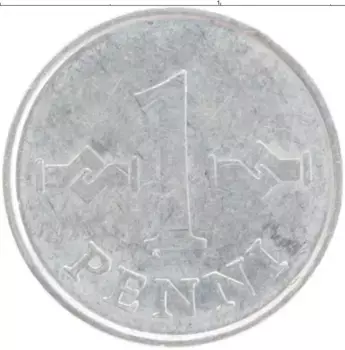 Монета пенни Финляндии 1971 года Алюминий