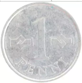 Монета пенни Финляндии 1971 года Алюминий
