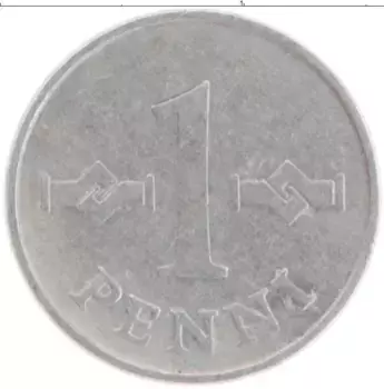 Монета пенни Финляндии 1974 года Медно-никель