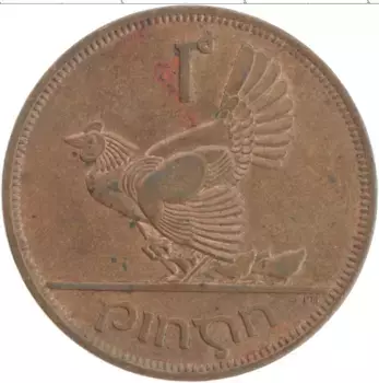 Монета пенни Ирландии 1964 года Бронза