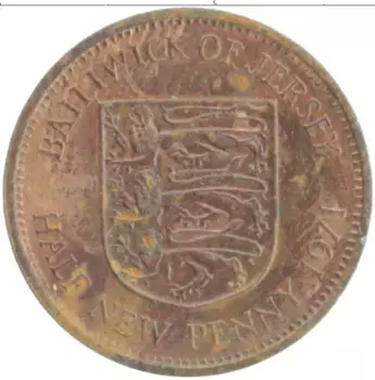 Монета пенни Острова Джерси 1971 года Бронза Елизавета II