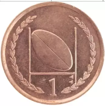 Монета пенни Острова Мэн 1996 года Бронза Елизавета II