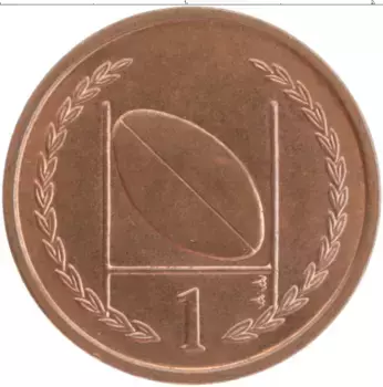 Монета пенни Острова Мэн 1997 года Бронза Елизавета II