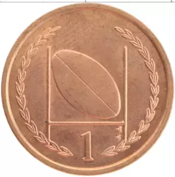 Монета пенни Острова Мэн 1997 года Бронза Елизавета II