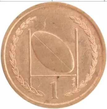 Монета пенни Острова Мэн 1997 года Бронза Елизавета II