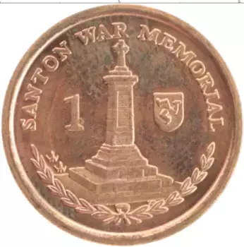 Монета пенни Острова Мэн 2004 года Бронза Елизавета II