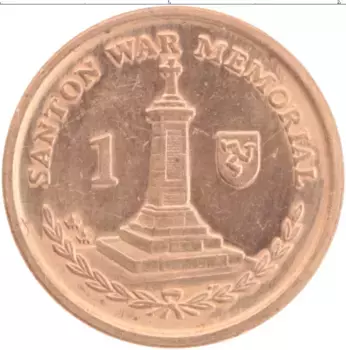 Монета пенни Острова Мэн 2004 года Бронза Елизавета II