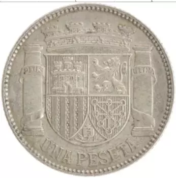 Монета песета Испании 1933 года Серебро