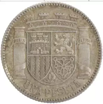 Монета песета Испании 1933 года Серебро