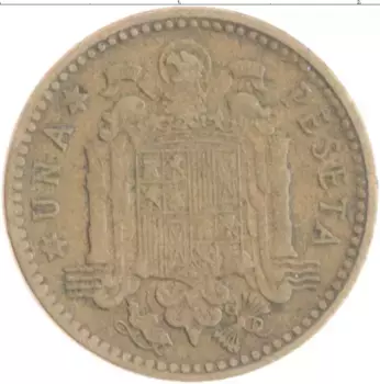 Монета песета Испании 1953 года Бронза Франсиско Франко